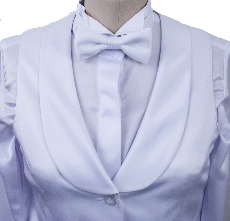 BRAND NEW! Issued By Ellie May White Satin Formal Set