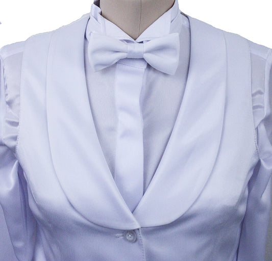 BRAND NEW! Issued By Ellie May White Satin Formal Set