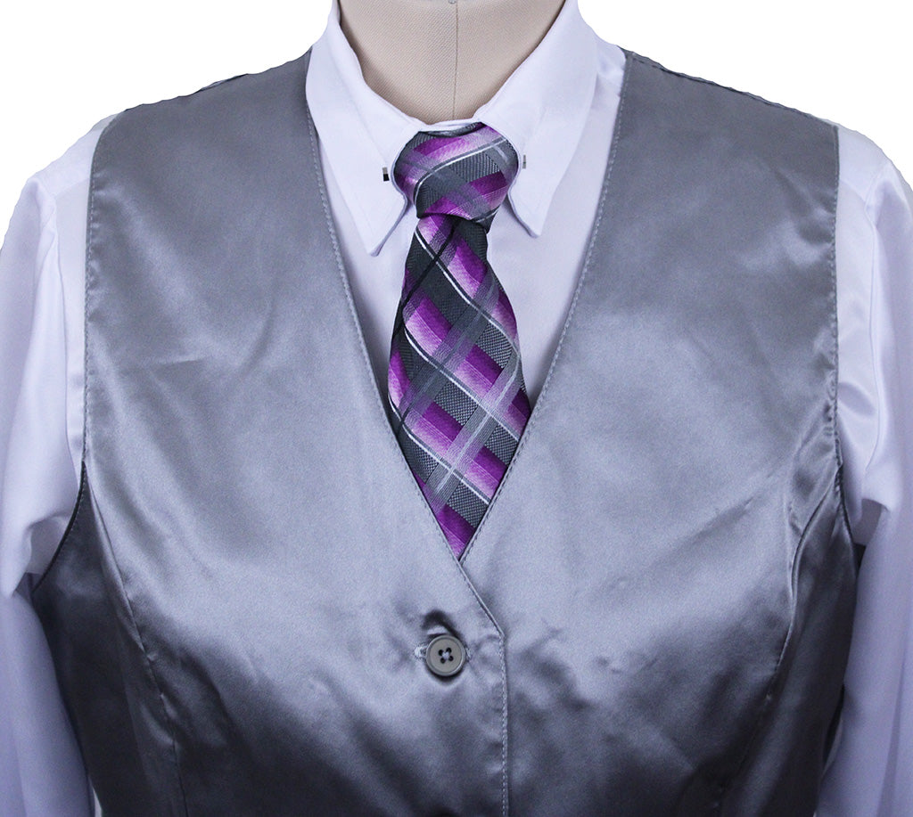Vest Scintilla Silver Satin