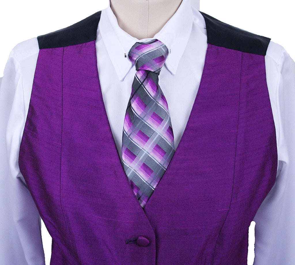 Vest Chavez Purple Silk