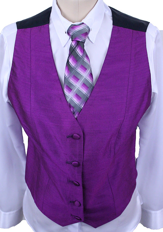 Vest Chavez Purple Silk