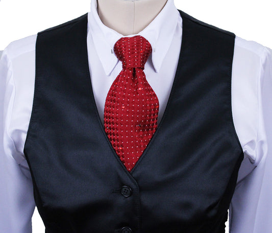Vest Show Season Black Satin