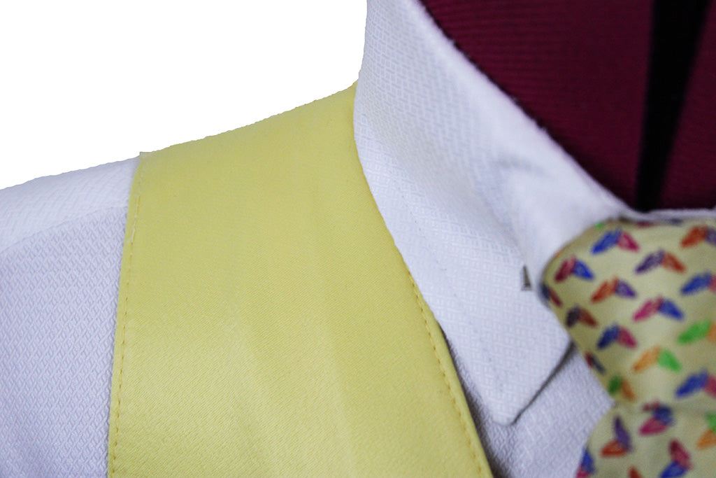Vest Issued By Ellie May Yellow Satin