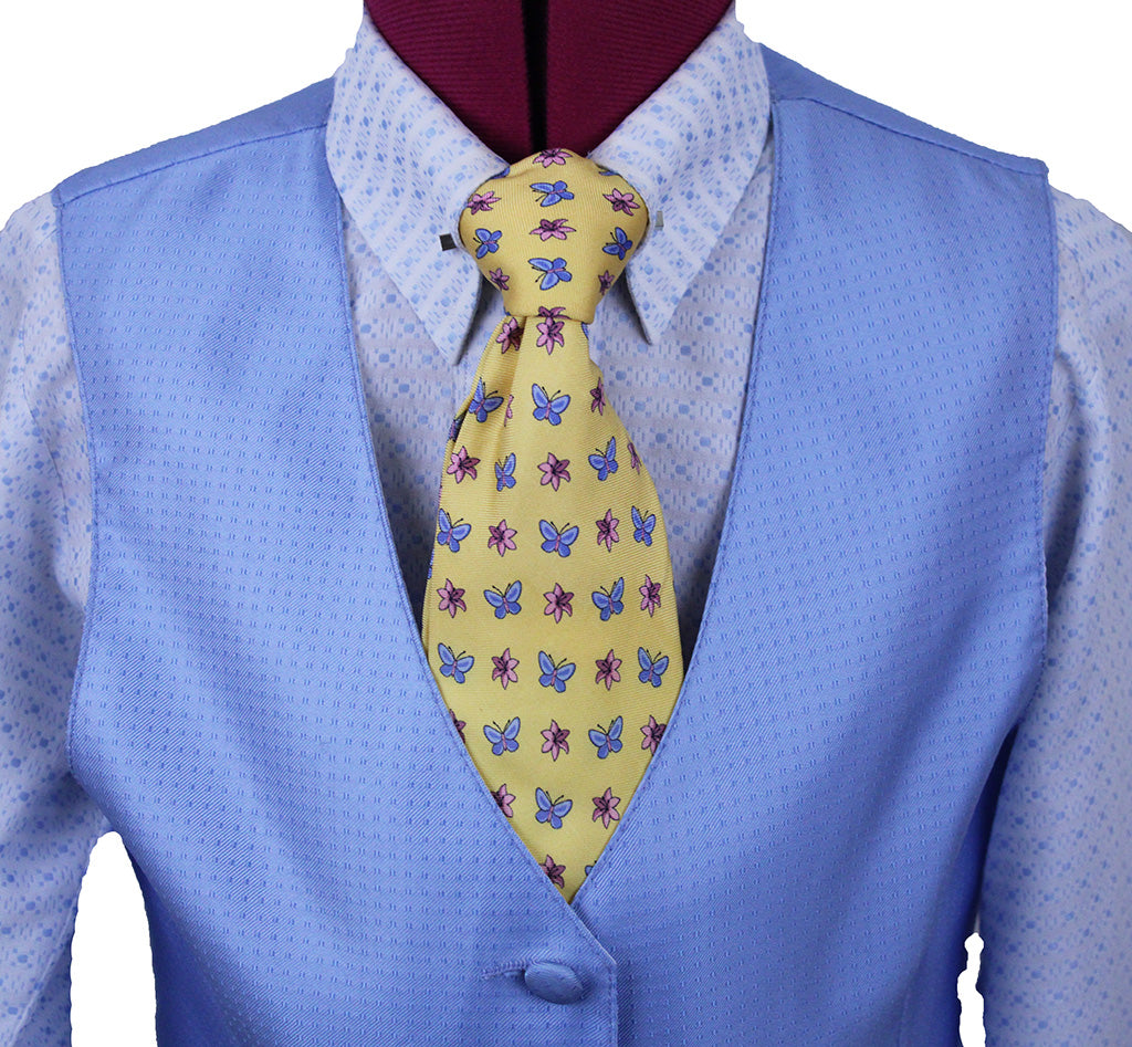 Vest Sterling Light Blue Dot Sheen