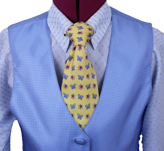Vest Sterling Light Blue Dot Sheen