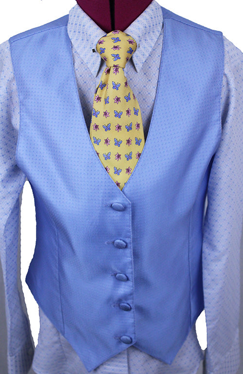 Vest Sterling Light Blue Dot Sheen