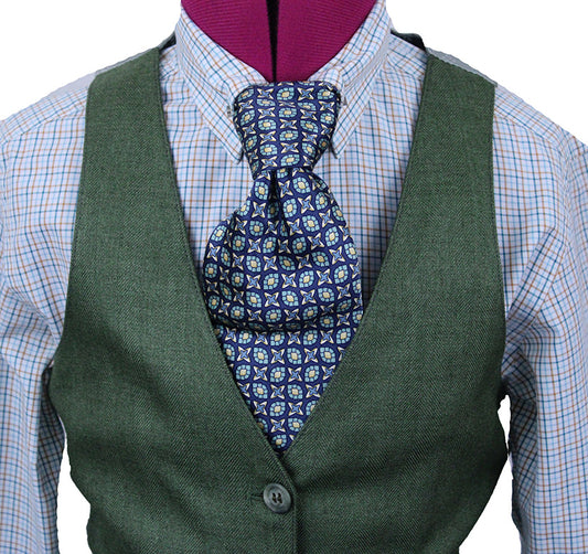 Vest Becker Brothers Olive Herringbone