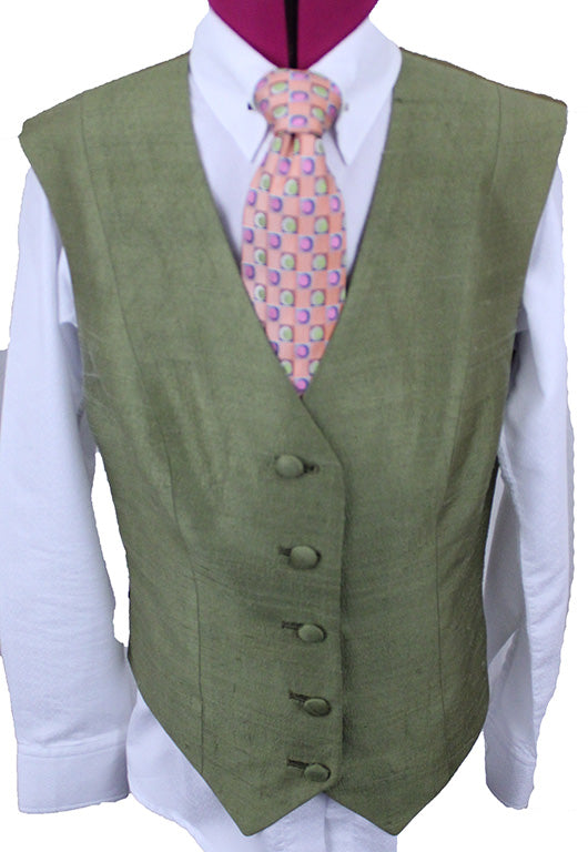 Vest Marsha DeArriaga Sage Silk