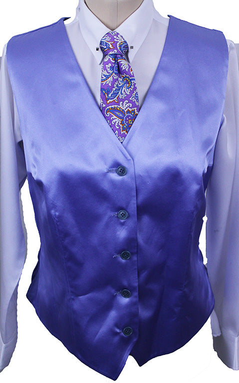 Vest Frierson Purple Satin