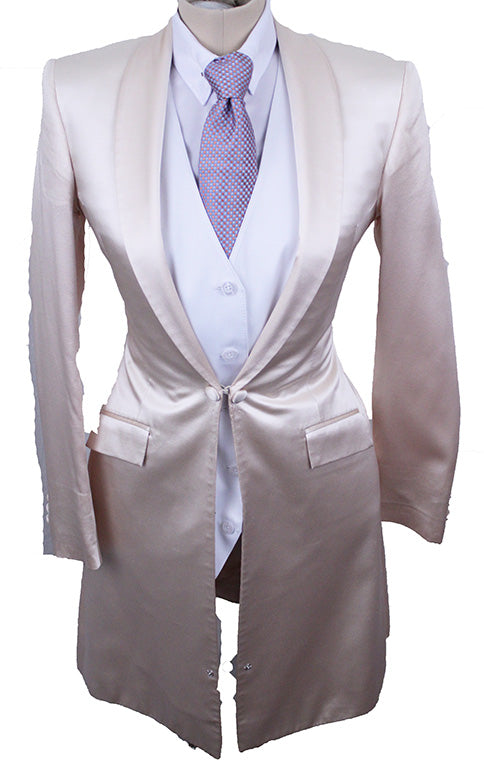 Day Coat DeRegnaucourt Pale Pink Satin