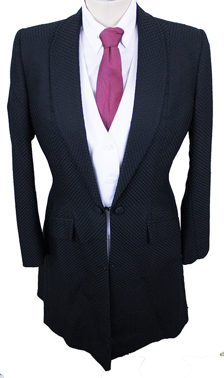 Day Suit Chavez Black Honeycomb Sheen
