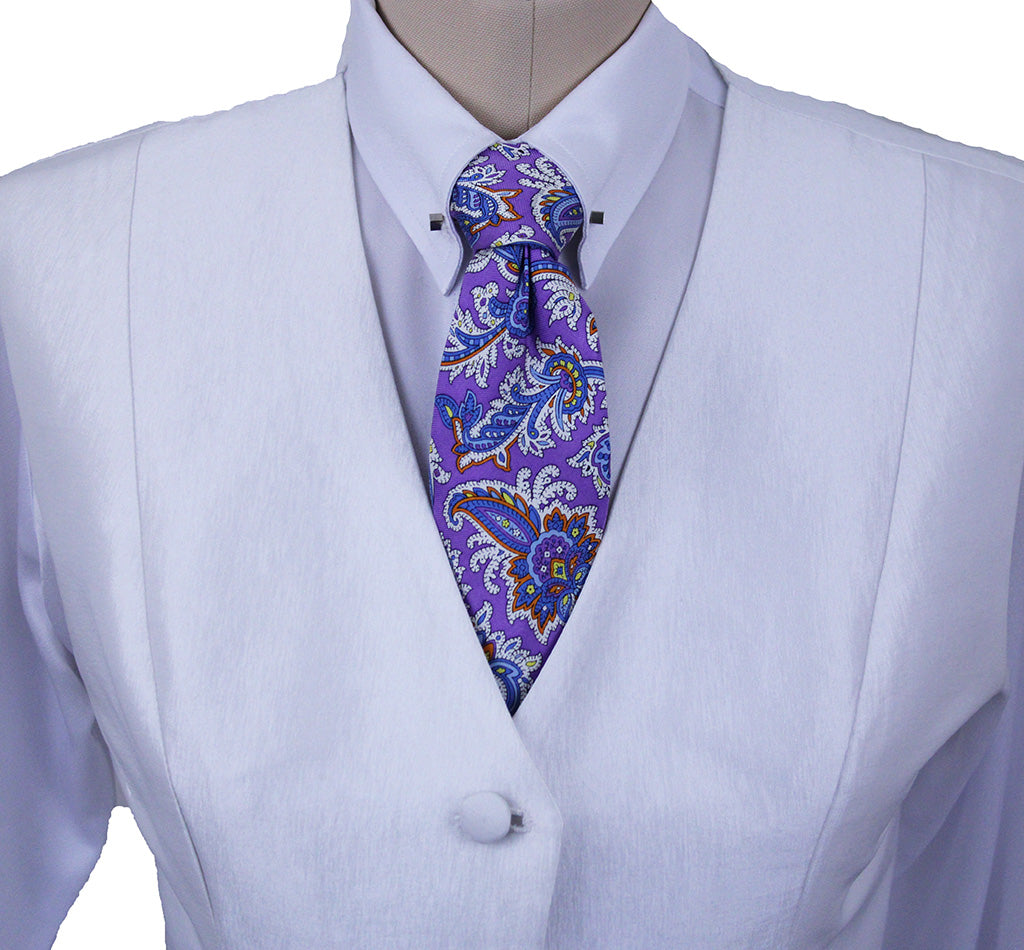 Vest Marsha DeArriaga White Sateen