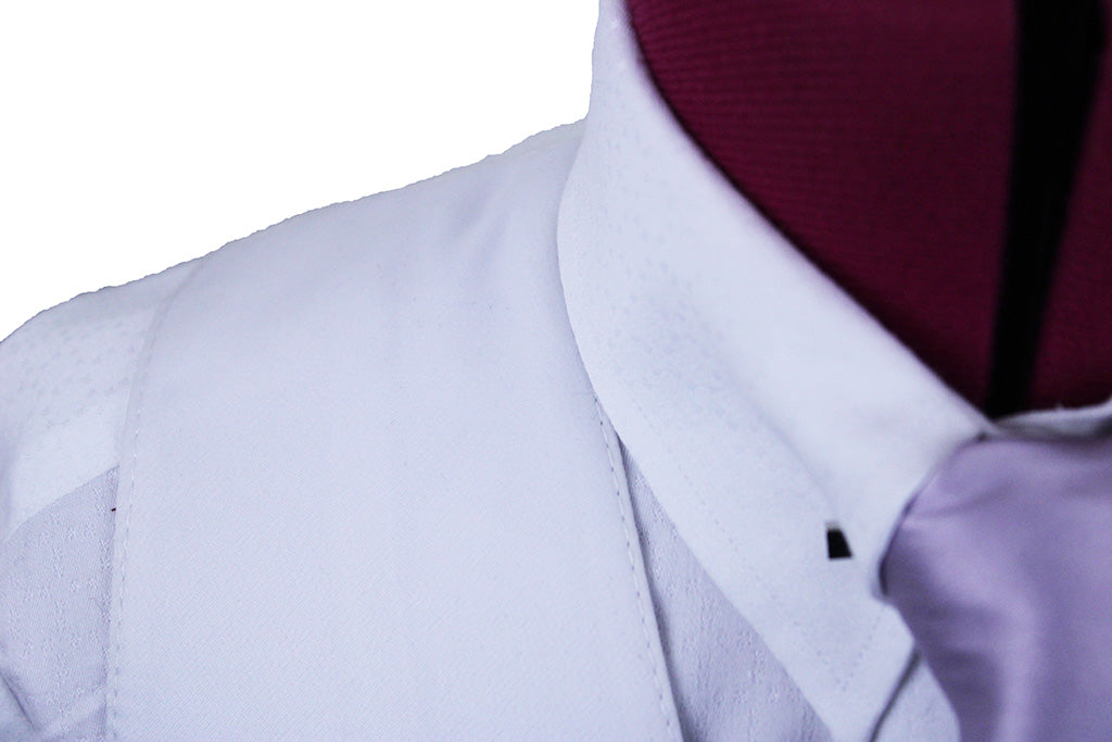 Vest Issued By Ellie May White Satin