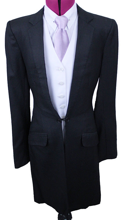 Day Suit Show Season Black with White Dot