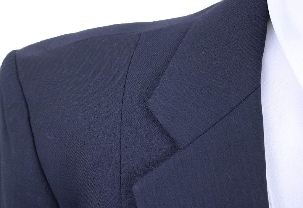 Day Suit Chavez Dark Navy Thin Herringbone with TWO Jods