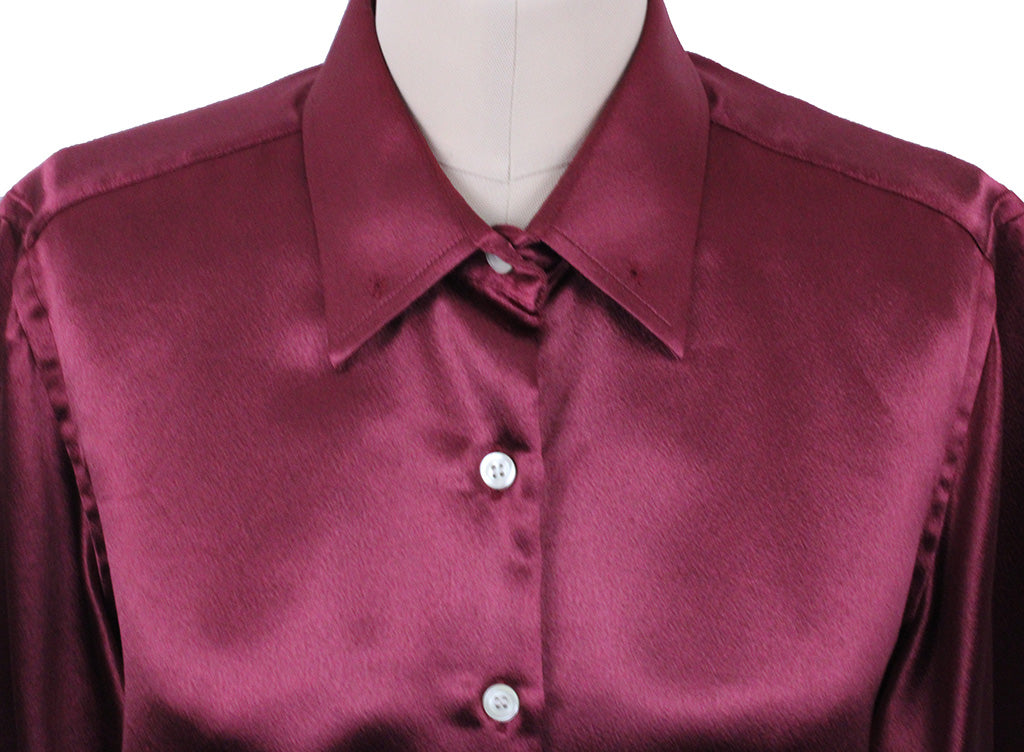 Shirt Show Season Maroon Satin