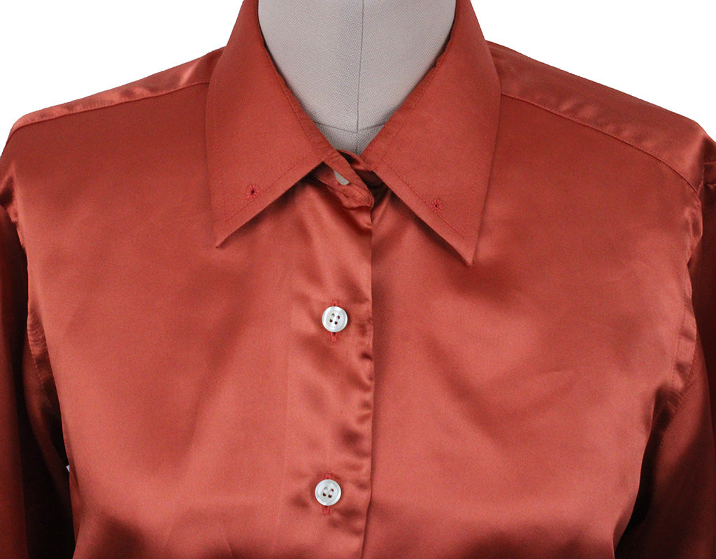 Shirt Show Season Orange Satin