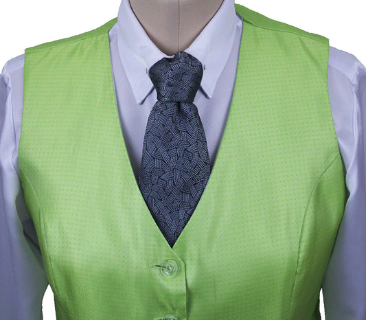 Vest Sterling Lime Dot Sheen