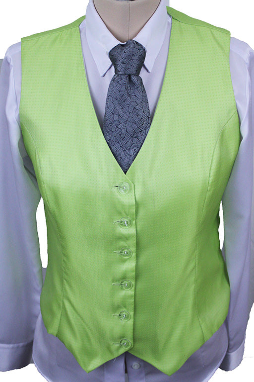 Vest Sterling Lime Dot Sheen