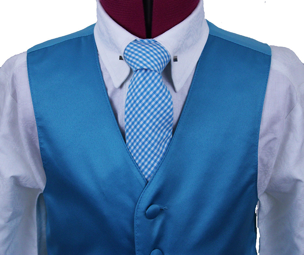 Vest Aqua Satin
