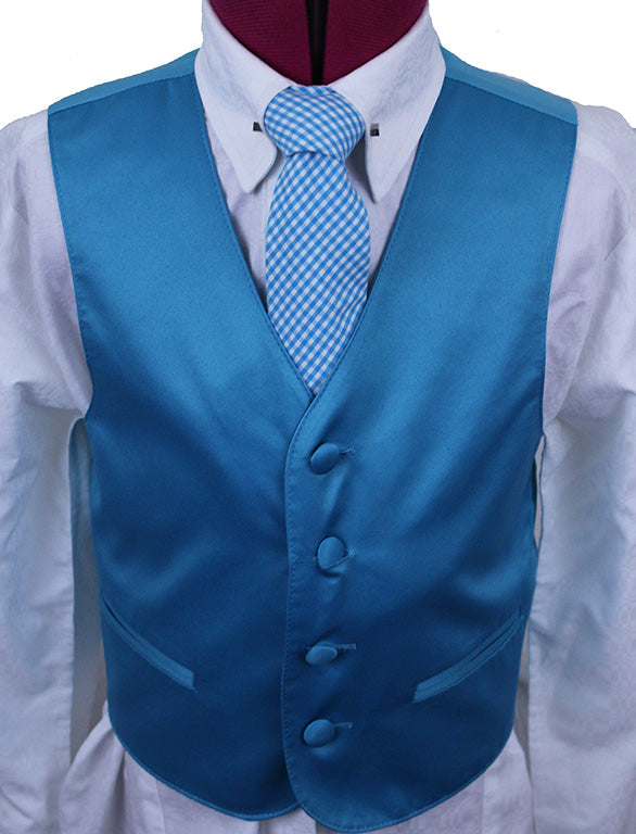 Vest Aqua Satin