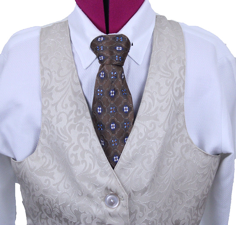 Vest Custom Champagne Paisley