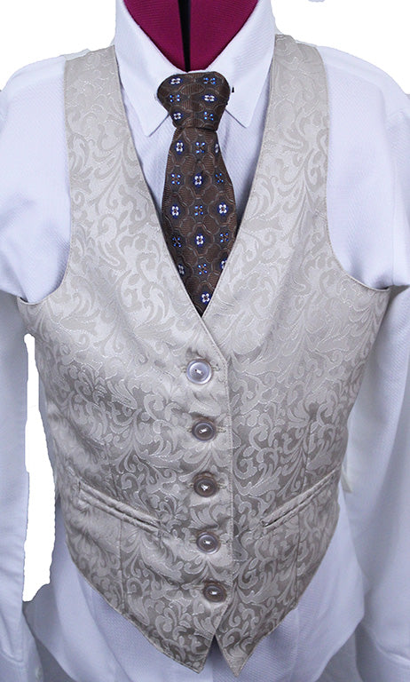 Vest Custom Champagne Paisley