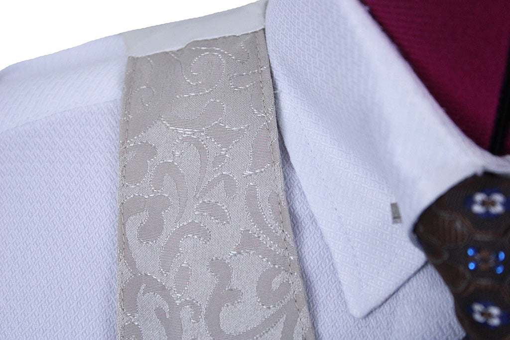 Vest Custom Champagne Paisley