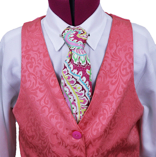 Vest Custom Coral Paisley