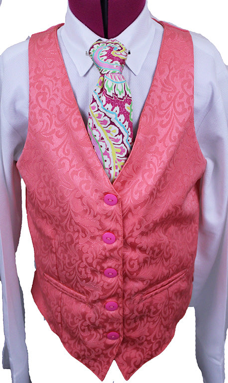 Vest Custom Coral Paisley