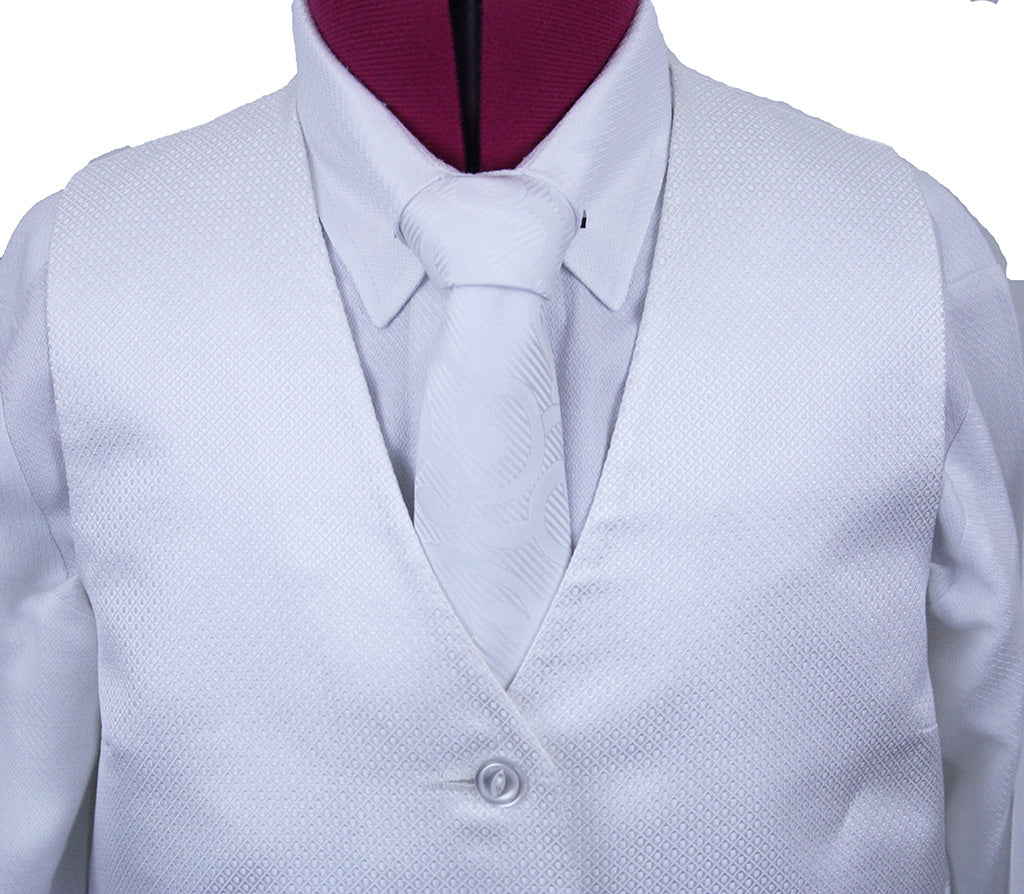 Vest Betty Berdine White Diamond Sheen