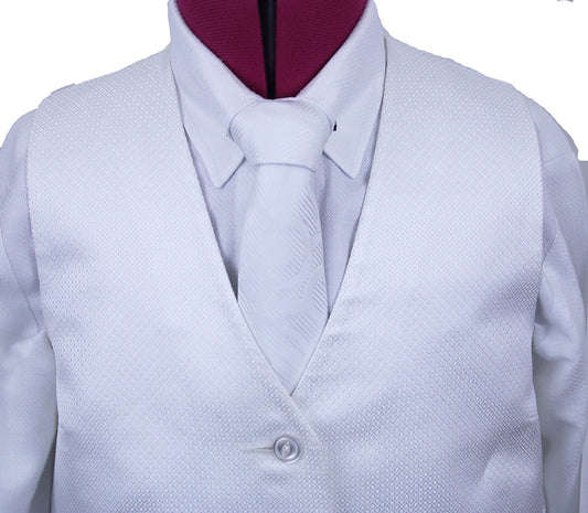 Vest Betty Berdine White Diamond Sheen
