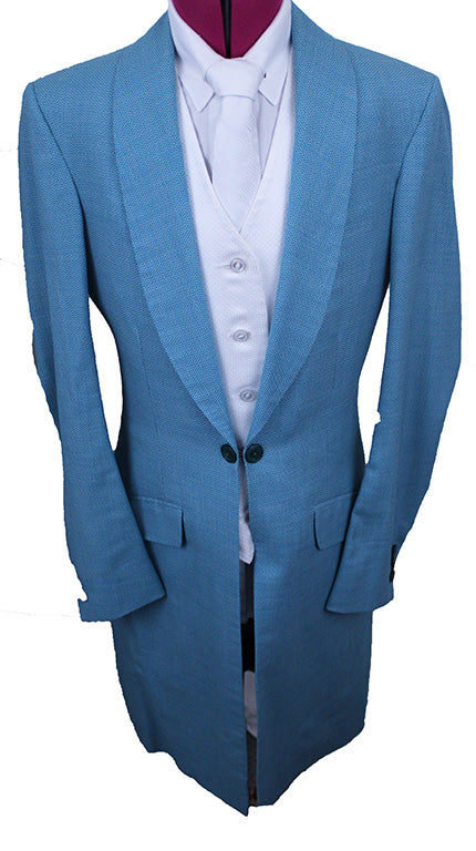Day Coat Becker Brothers Aqua Geometric Sheen