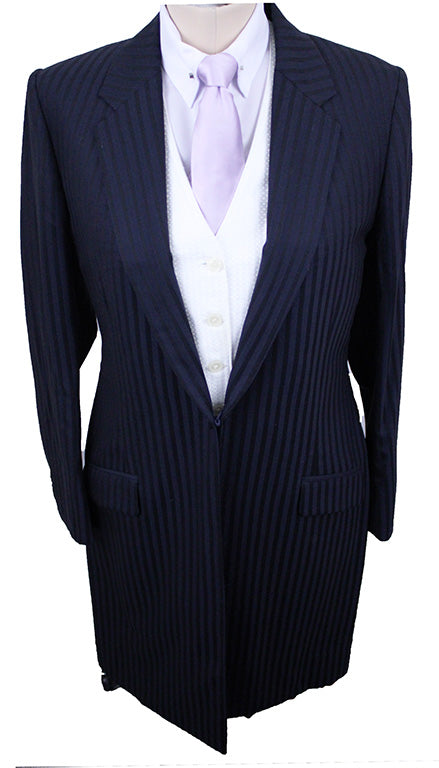 Day Suit Becker Brothers Navy Shadow Stripe