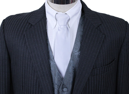 Men's Suit DeRegnaucourt Steel Grey Pinstripe