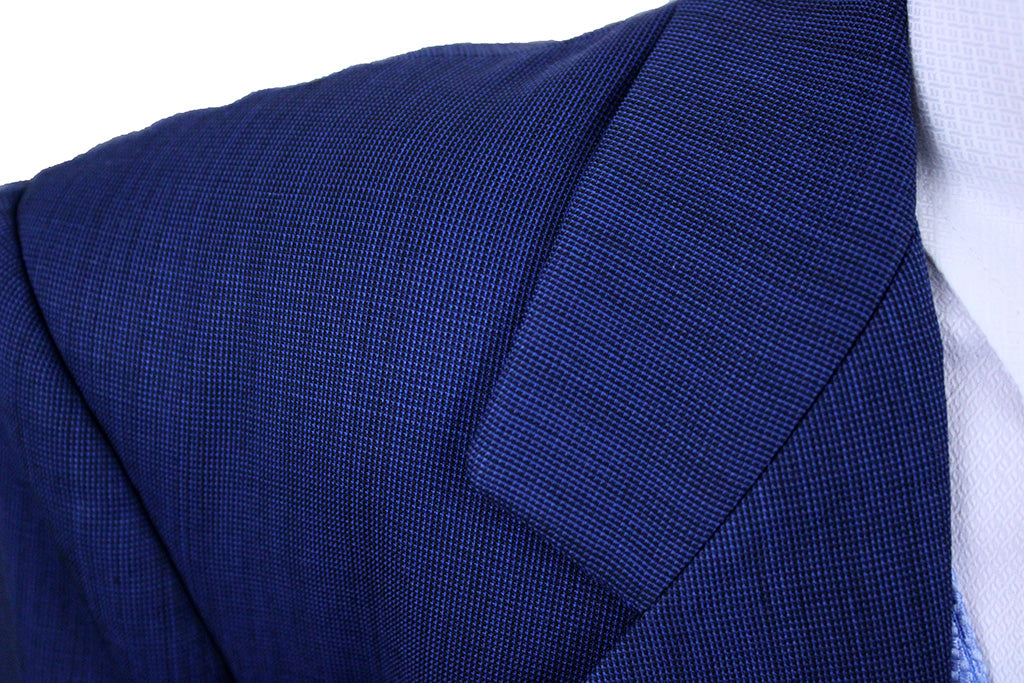 Day Suit Marsha DeArriaga Bright Navy Nailhead Sheen