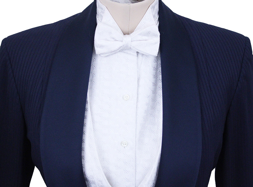Formal Hart's Navy Herringbone and Shadow Stripe