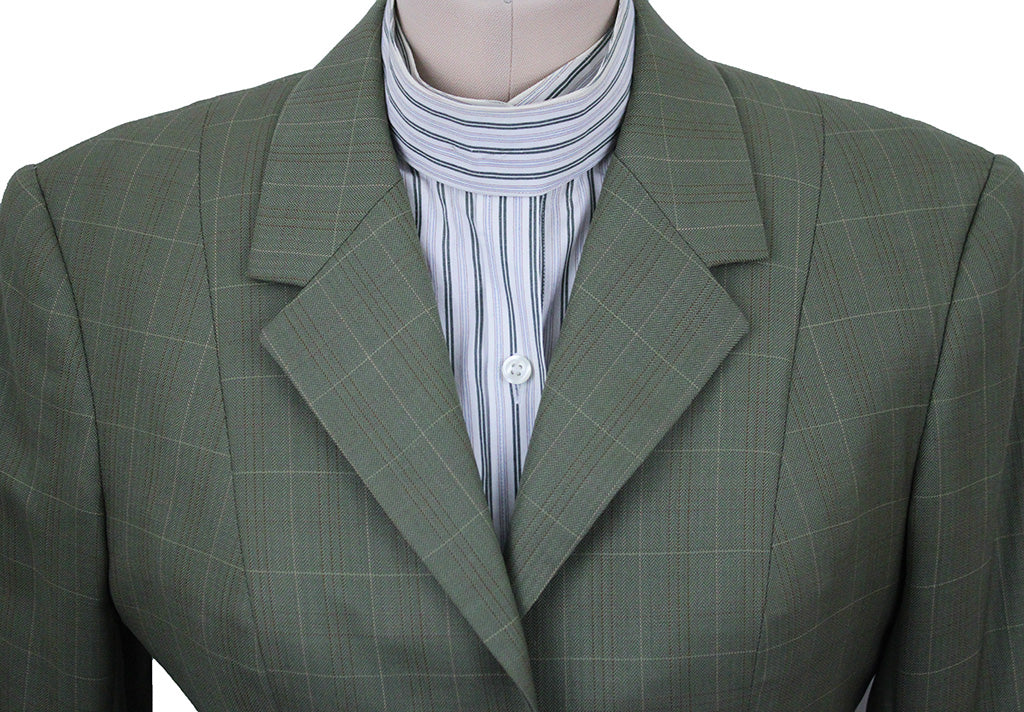 Hunt Coat Becker Brothers Olive with Rust and Gold Windowpane