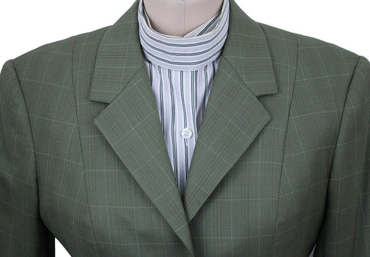 Hunt Coat Becker Brothers Olive with Rust and Gold Windowpane