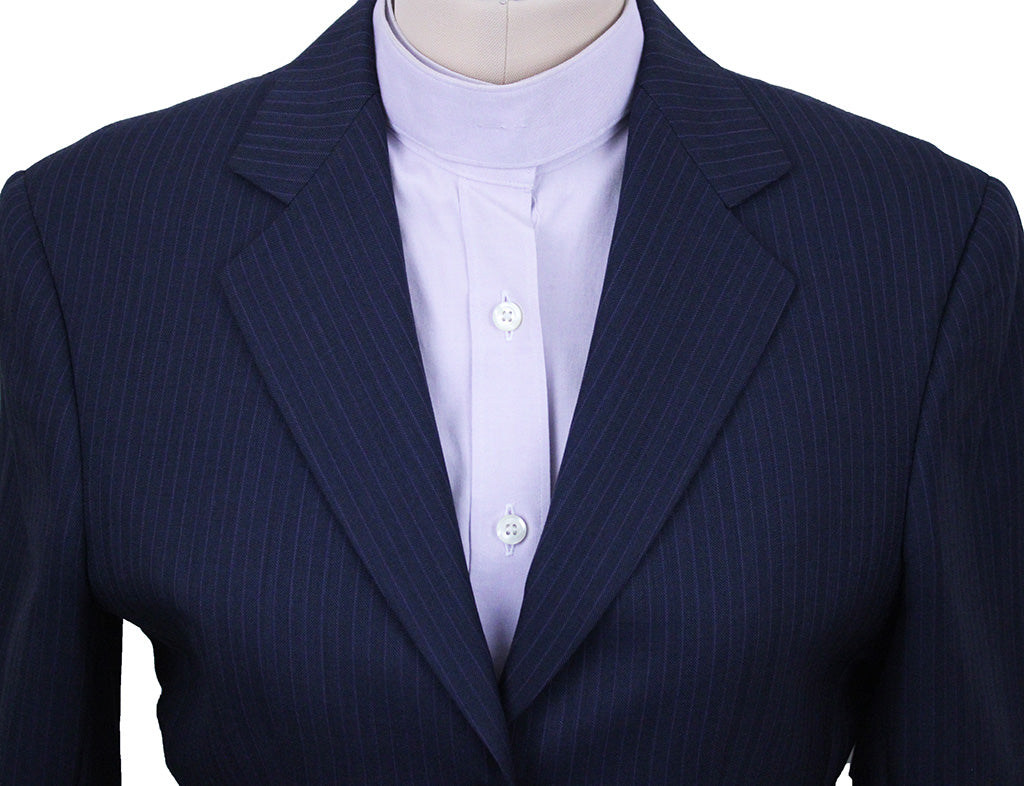 Hunt Coat LeCheval Navy Blue with Purple Pinstripe