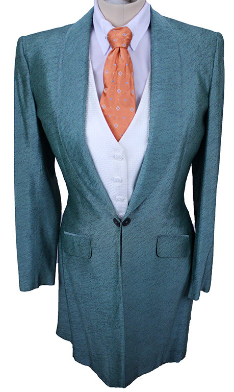 Day Coat Becker Brothers Teal Pebble Sheen