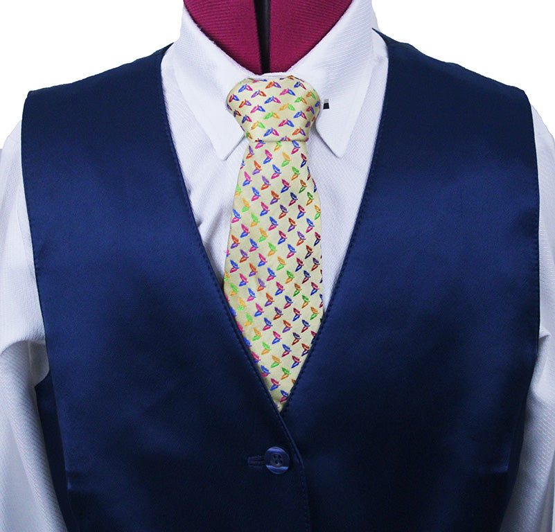 Issued By Ellie May Carribean Blue Satin Vest