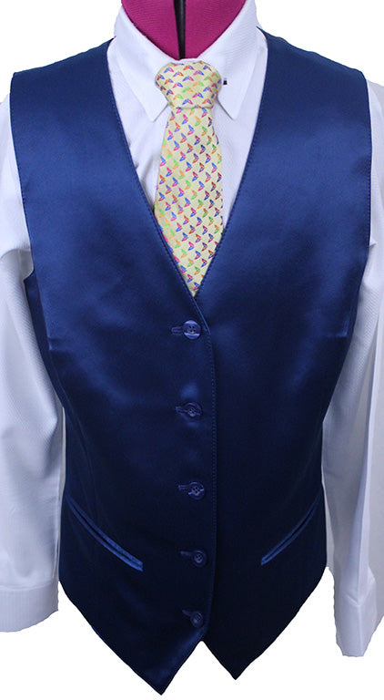 Issued By Ellie May Carribean Blue Satin Vest