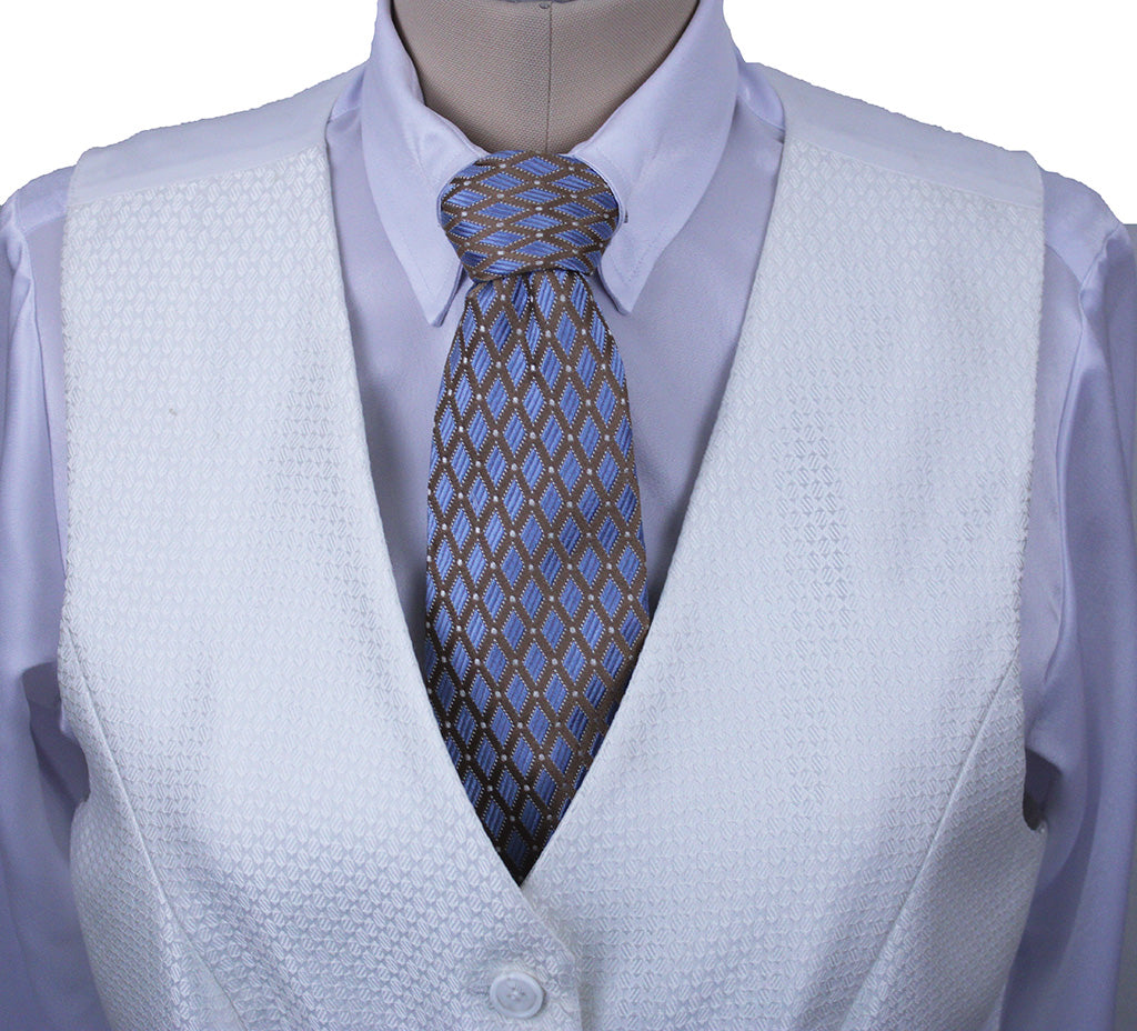 Vest Frierson Honey Comb White Sheen