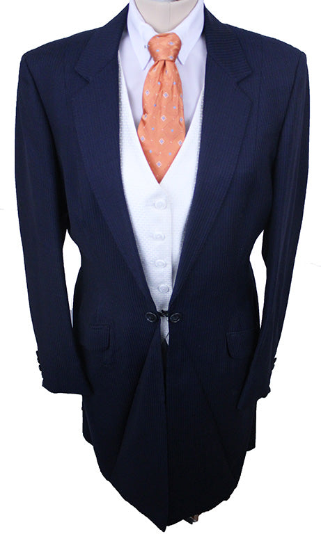 Day Suit LeCheval Navy and Light Blue Pinstripe