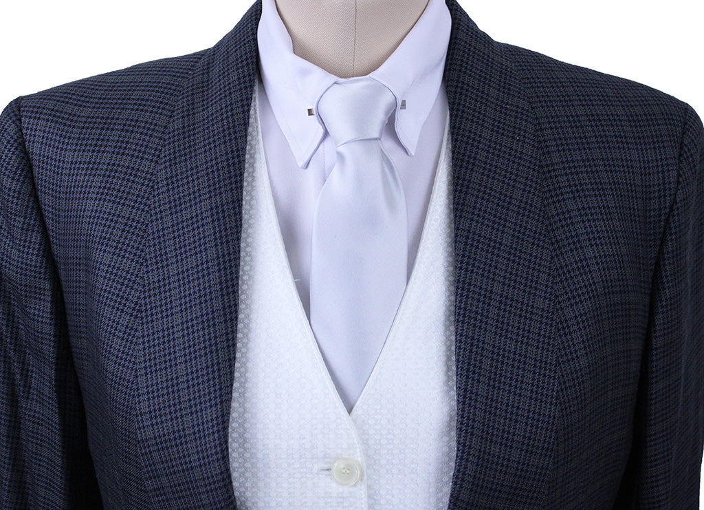 Day Coat Carl Meyers Navy Glenplaid with Gold Windowpane