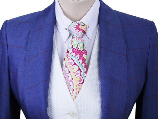 Day Coat Becker Brothers Bright Blue with Red and Pink Windowpane