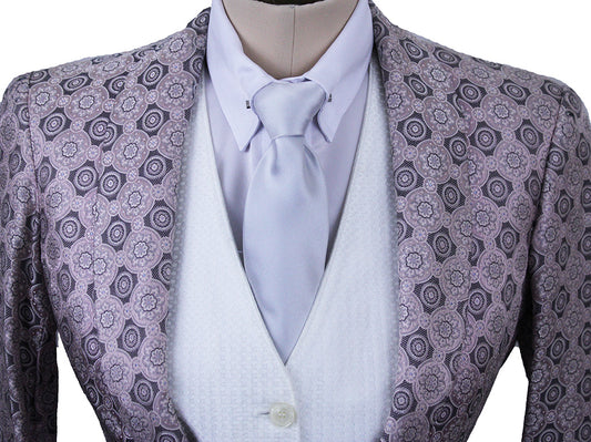 Day Coat DeRegnaucourt Steel and Pink Medallion