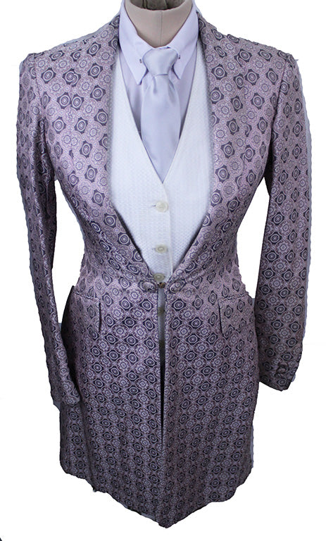 Day Coat DeRegnaucourt Steel and Pink Medallion