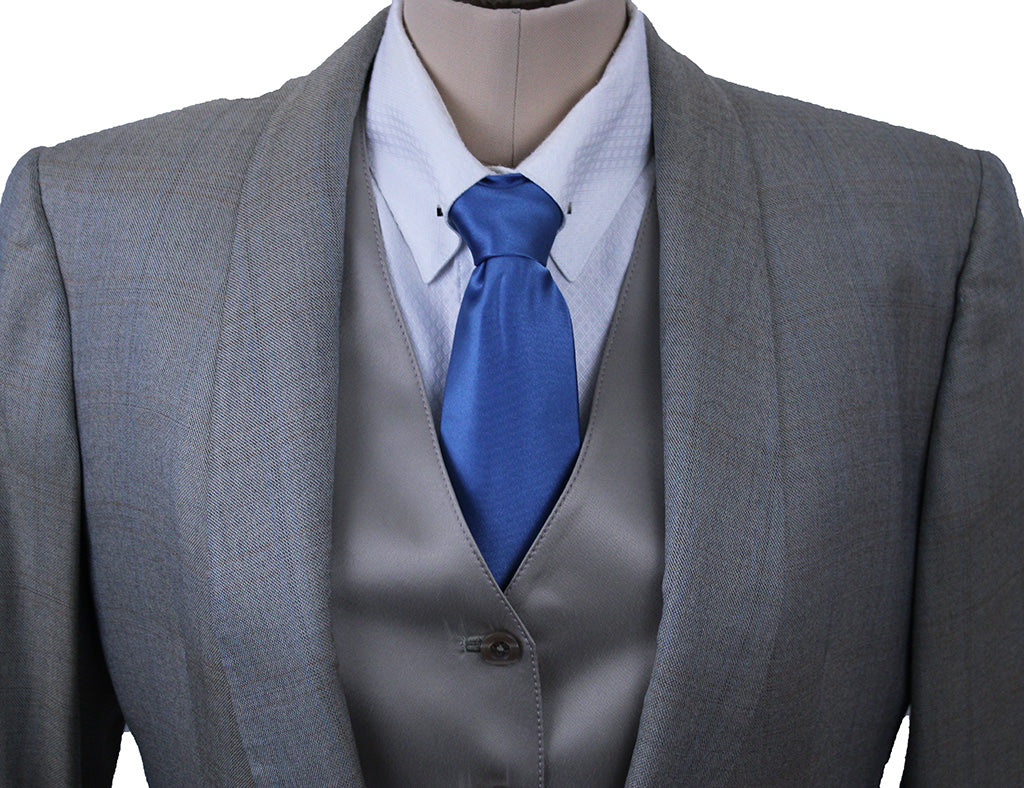 Carl Meyers Taupe with Blue and Rust Windowpane